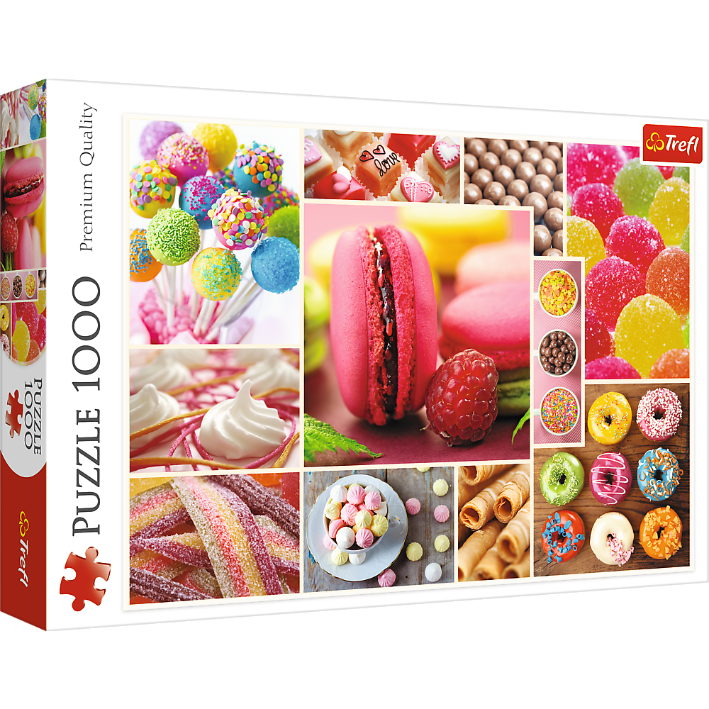 Trefl 1000 Piece Candy Collage Colorful Jigsaw Puzzle