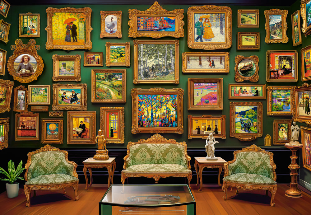 Castorland 1000 Piece Jigsaw Puzzle Art Gallery Paintings