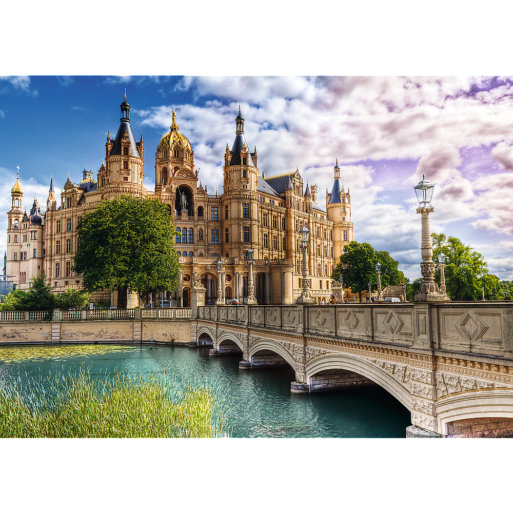 1000 piece Jigsaw Puzzles - Castle on the Island, History puzzle, Adult Puzzle, Trefl 10669