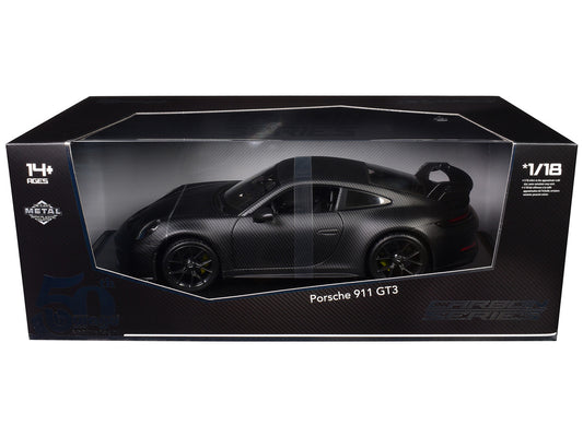Porsche 911 GT3 Carbon Fiber "Carbon Series - Bburago 50th Anniversary" 1/18 Diecast Model Car by Bburago-0