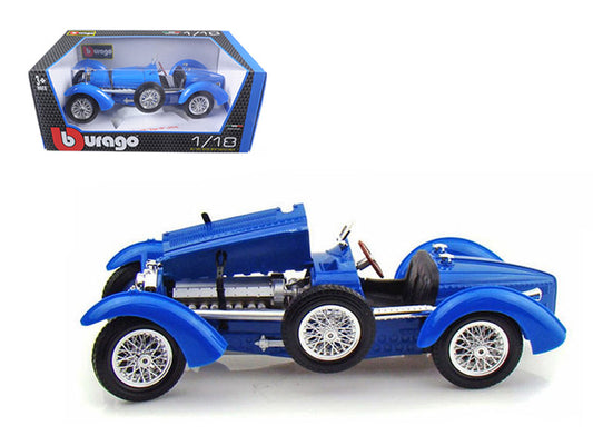 1934 Bugatti Type 59 Blue 1/18 Diecast Model Car by Bburago-0