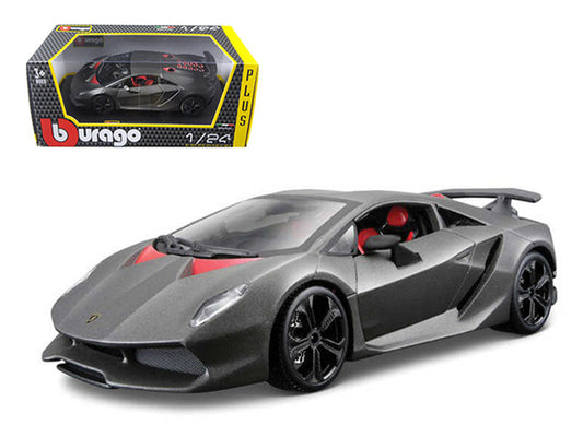 Lamborghini Sesto Elemento Matt Grey 1/24 Diecast Car Model by Bburago-0