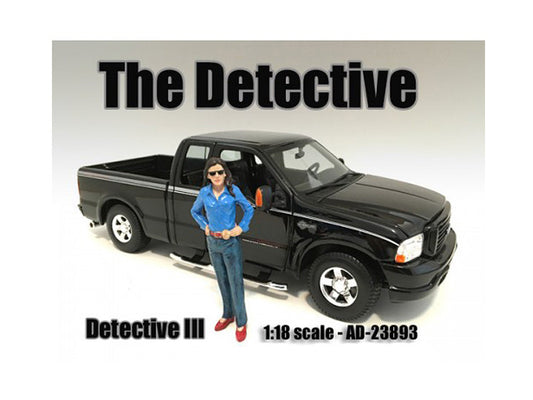 The Detective Three Figure 1 To 18 Scale By American Diorama Blister Pack Single Figure Four Inches Tall Collector Model
