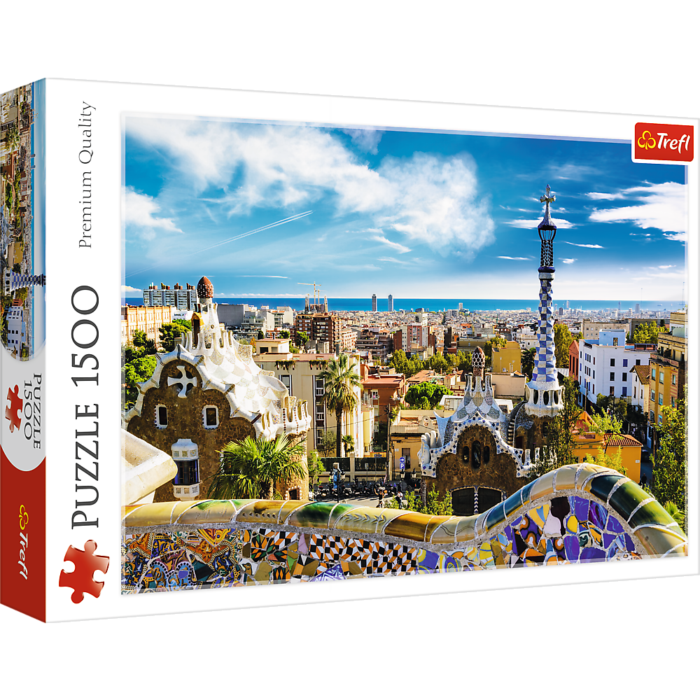 1500 Piece Jigsaw Puzzle, Park Güell, Barcelona Spain Puzzle, European Puzzles, Antoni Gaudi Puzzles, Adult Puzzles