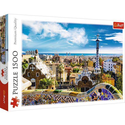 1500 Piece Jigsaw Puzzle, Park Güell, Barcelona Spain Puzzle, European Puzzles, Antoni Gaudi Puzzles, Adult Puzzles