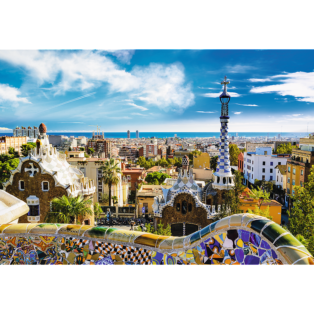 1500 Piece Jigsaw Puzzle, Park Güell, Barcelona Spain Puzzle, European Puzzles, Antoni Gaudi Puzzles, Adult Puzzles