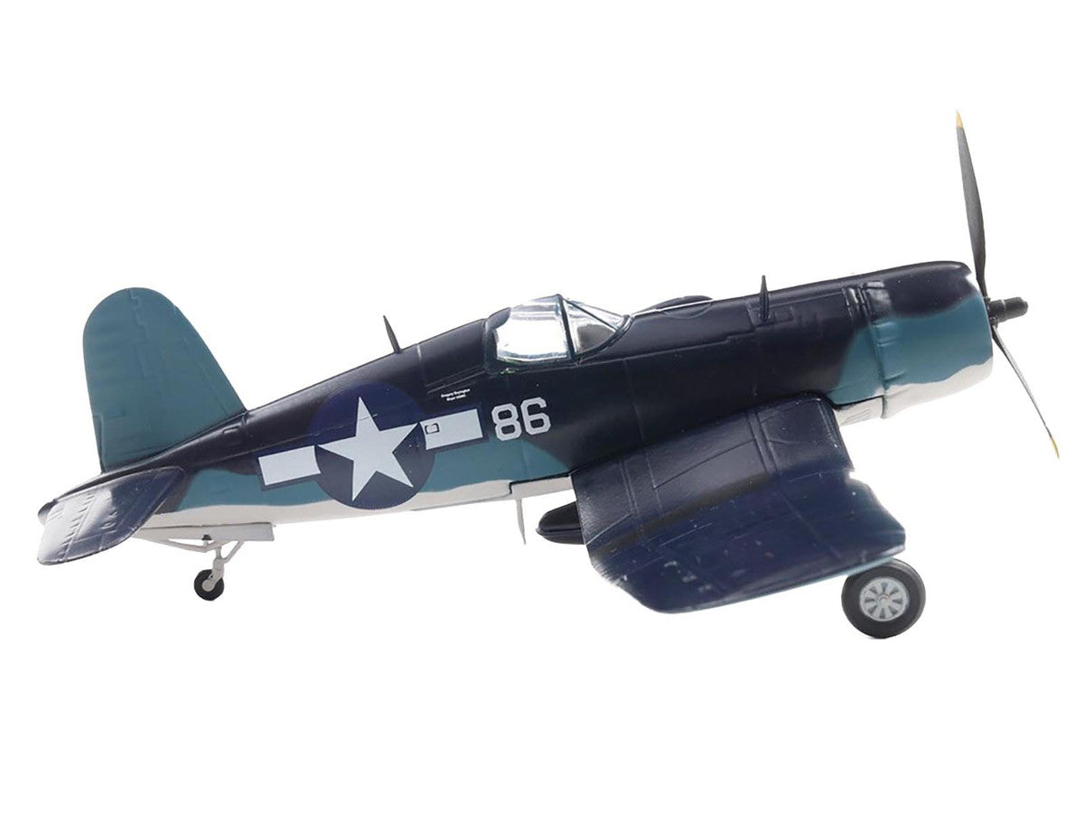 Vought F4U 1A Corsair Diecast Model Maj Gregory Pappy Boyington VMF 214 USMC 1 72 Scale Militaria Die Cast