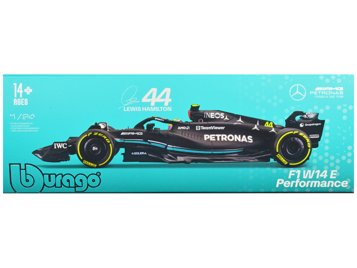 Mercedes-AMG F1 W14 E Performance #44 Lewis Hamilton "Petronas" Formula One F1 "World Championship" (2023) 1/24 Diecast Model Car by Bburago-2