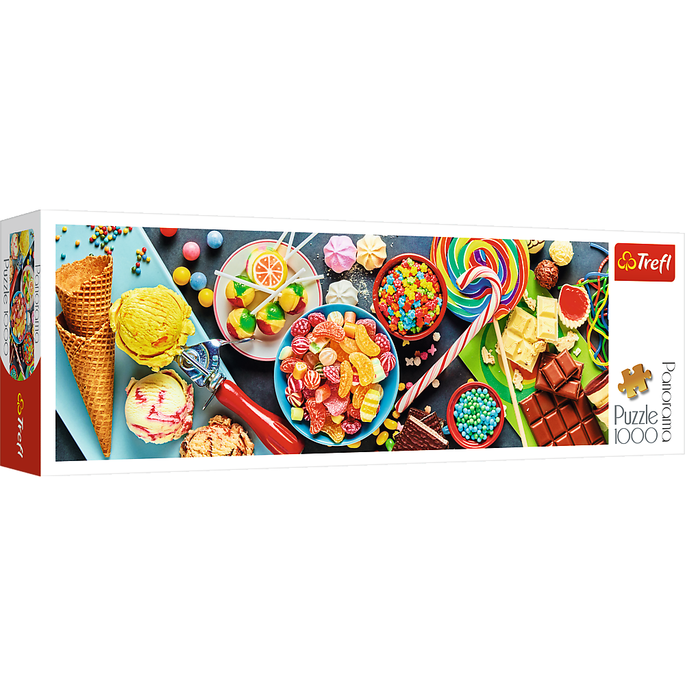 Panorama 1000 Piece Jigsaw Puzzle Sweet Delights Candy