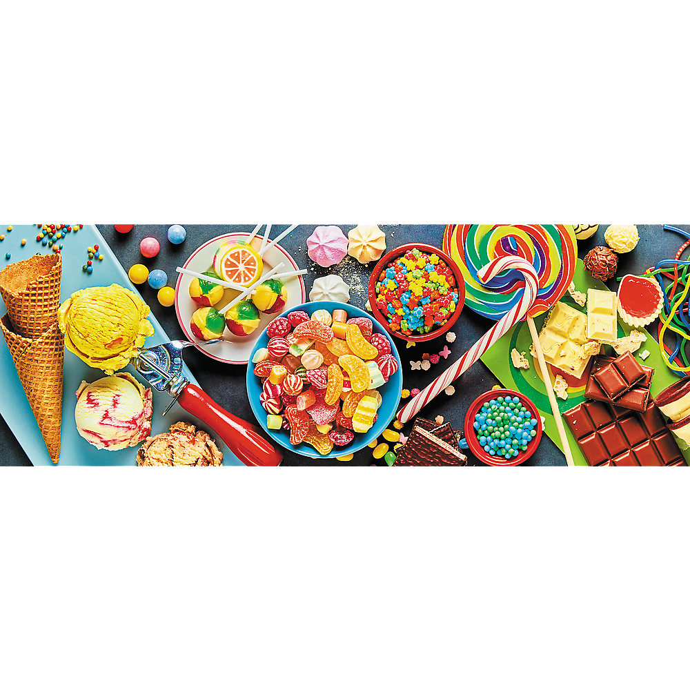 Panorama 1000 Piece Jigsaw Puzzle Sweet Delights Candy
