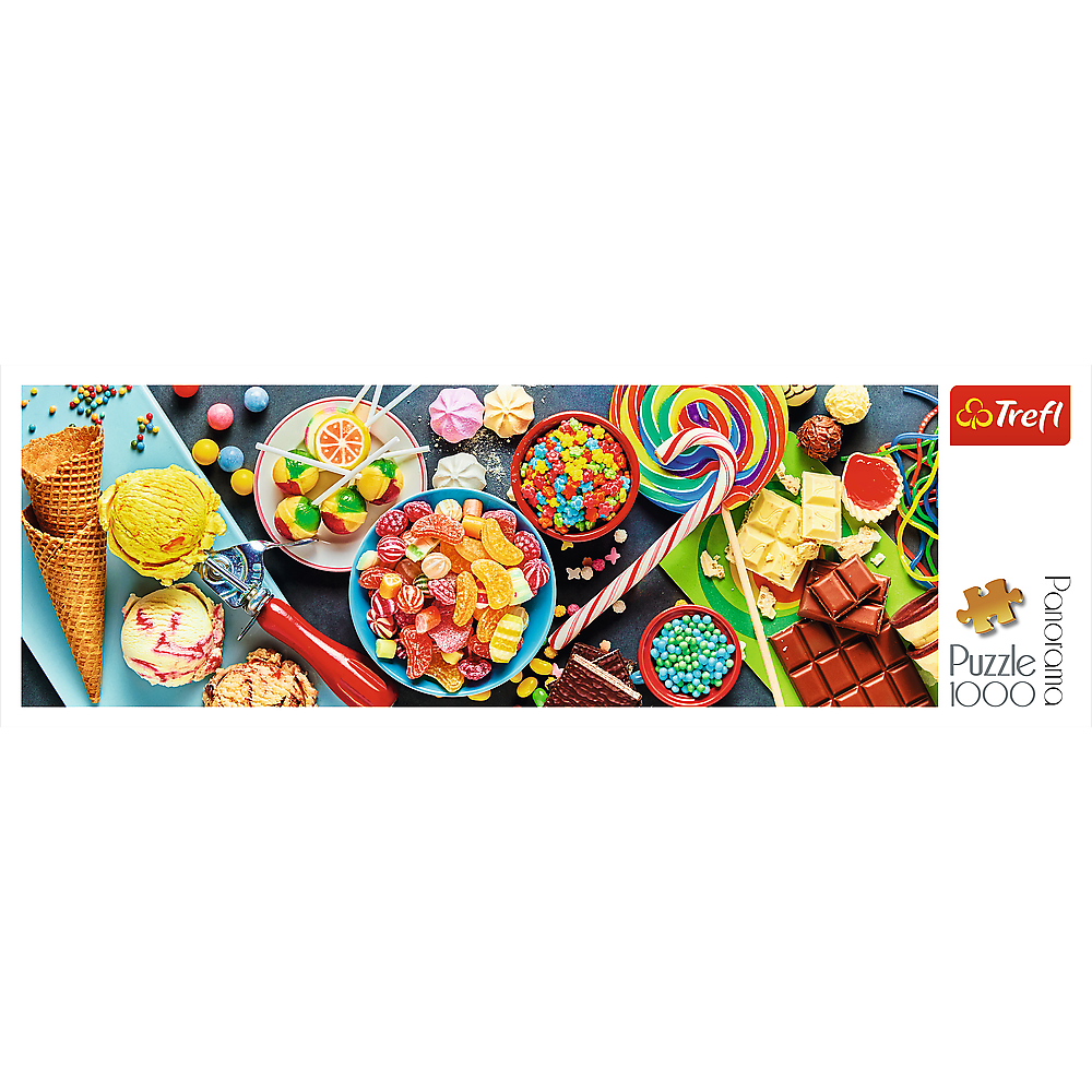 Panorama 1000 Piece Jigsaw Puzzle Sweet Delights Candy