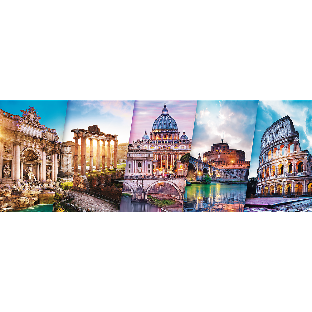 Panorama 500 Piece Jigsaw Puzzles, Traveling to Italy, Iconic Monuments Puzzle, Adult Puzzles