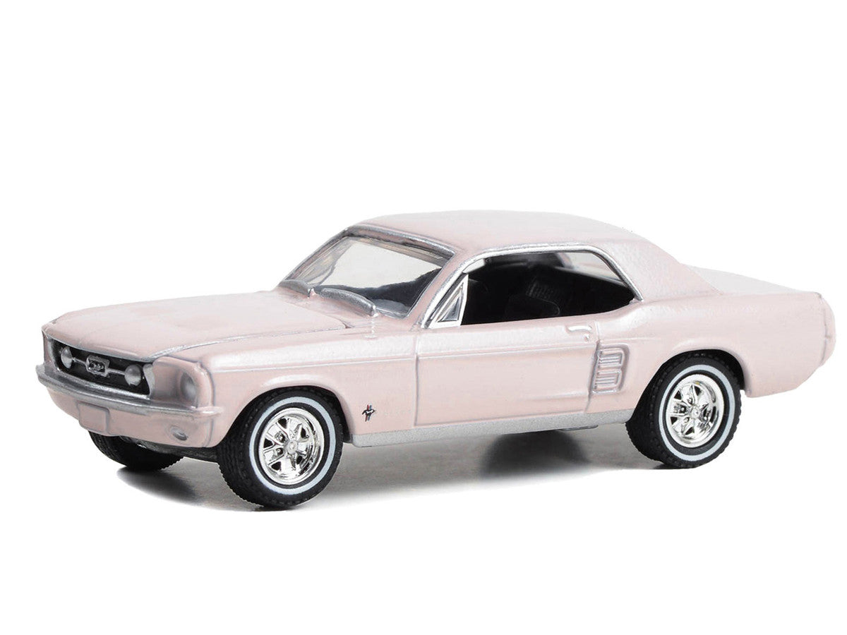 1967 Ford Mustang Coupe "She Country Special - Bill Goodro Ford Denver Colorado" Bermuda Sand "Hobby Exclusive" Series 1/64 Diecast Model Car by Greenlight-2