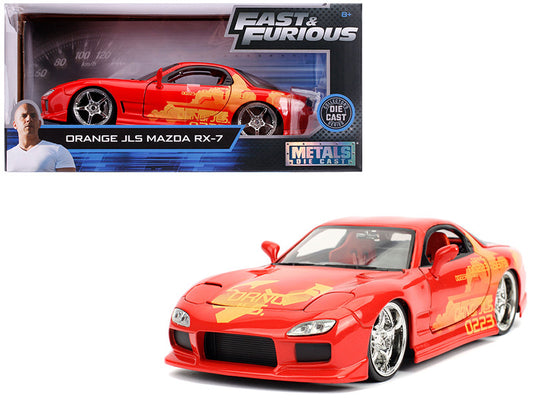 1/24 Diecast Mazda RX-7 Fast And Furious Orange Julius By Jada