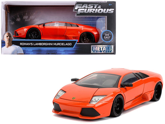 Roman's Lamborghini Murcielago Orange Fast And Furious 1/24 Diecast By Jada