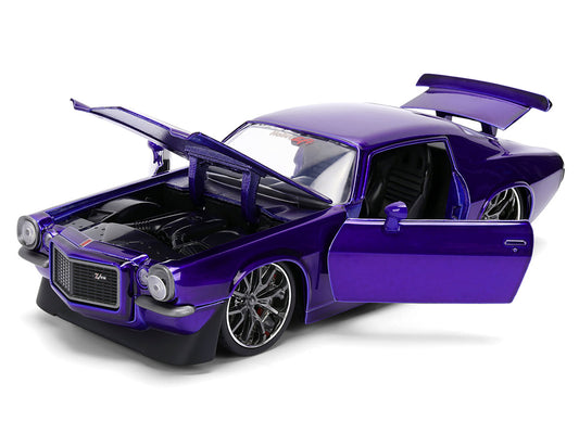 1971 Chevrolet Camaro Z28 Purple Metallic Diecast 1/24 Jada
