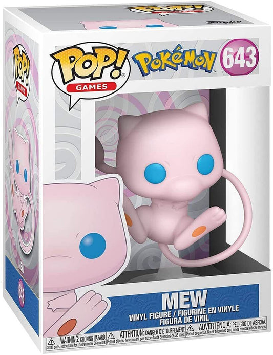 Funko Pop Pokemon Mew 643 Vinyl Figure Three Point Seven Five Inches