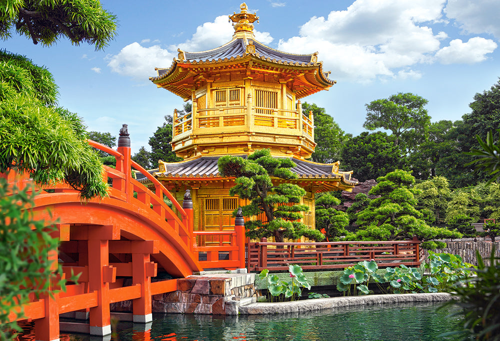 500 Piece Jigsaw Puzzle, Beautiful China, Nan Lian Garden in Hong Kong, Adult Puzzle