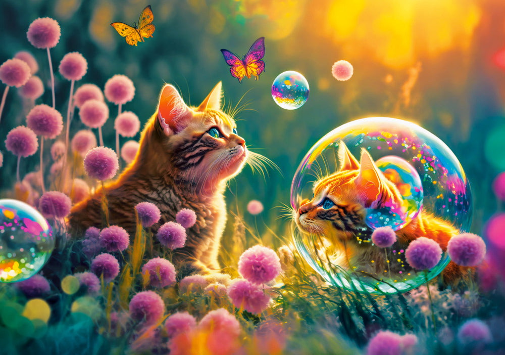 Castorland 500 Piece Jigsaw Puzzle Magical Garden Kittens