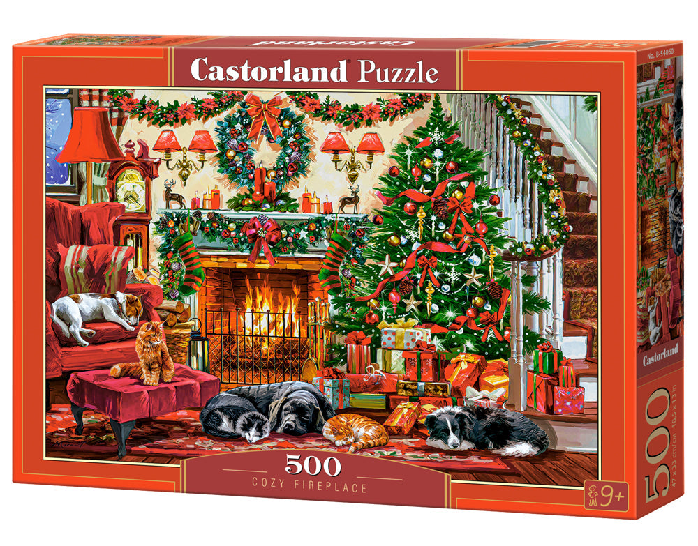 Castorland Cozy Fireplace Puzzle 500 Pieces Festive Living