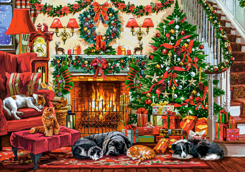 Castorland Cozy Fireplace Puzzle 500 Pieces Festive Living