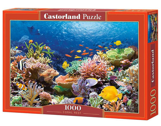 1000 Piece Jigsaw Puzzle, Coral Reef Fishes, Sealife, Ocean, Adult Puzzle, Castorland C-101511-2