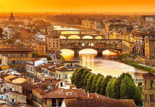 1000 Piece Jigsaw Puzzle, Bridges of Florence, Arno, Tuscany