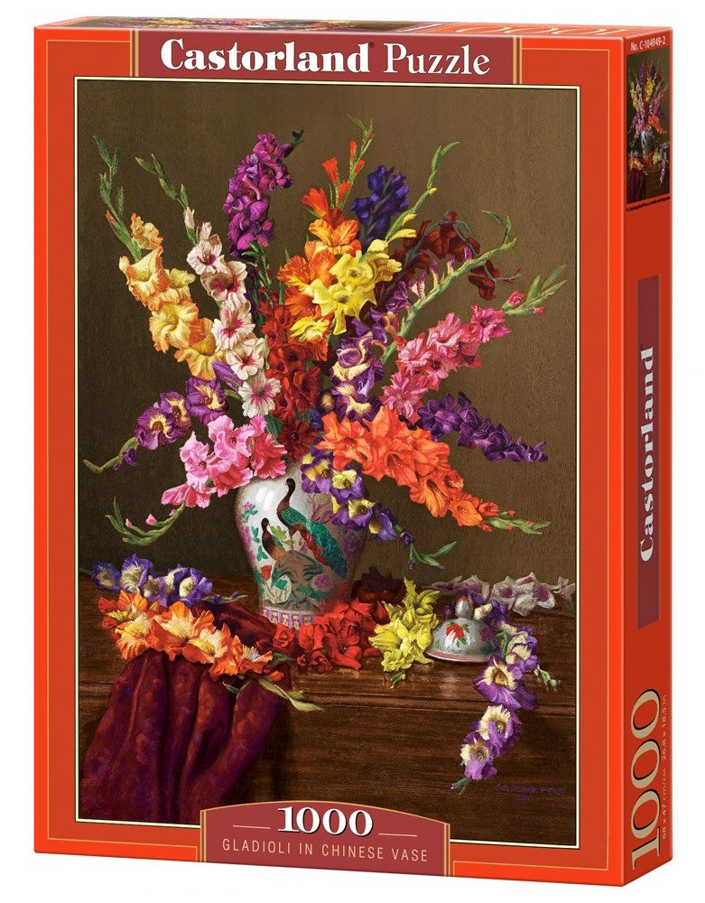Castorland 1000 Piece Gladioli In Chinese Vase Puzzle