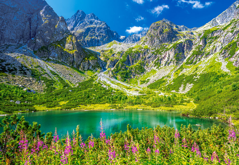 1000 Piece Jigsaw Puzzle, Zelene Pleso, Tatras, Slovakia, Mountains landscape, Nature puzzles, Adult Puzzle