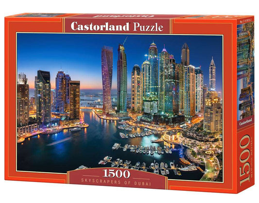 1500 Piece Dubai Skyscrapers Puzzle City Lights Castorland