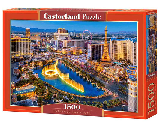 1500 Piece Jigsaw Puzzle, Fabulous Las Vegas, USA, Adult Puzzles