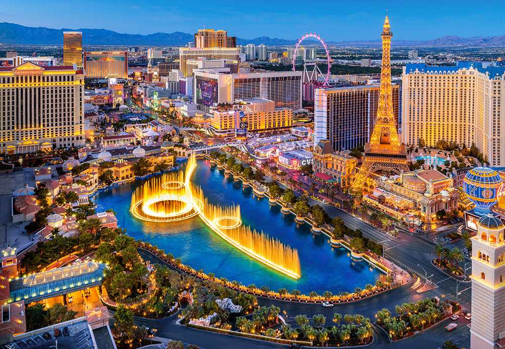1500 Piece Jigsaw Puzzle, Fabulous Las Vegas, USA, Adult Puzzles