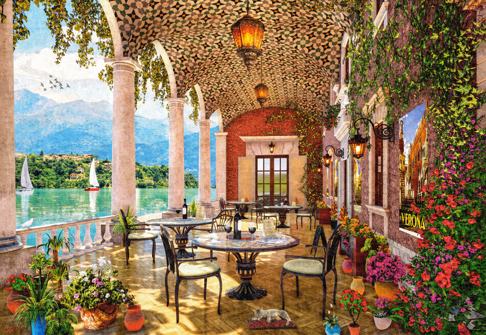 Castorland 1500 Piece Jigsaw Puzzle Lakeside Terrace Italy