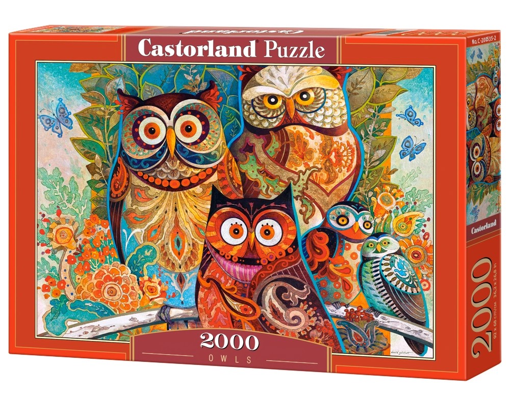 2000 Piece Owls Jigsaw Puzzle Castorland C2005352 Art
