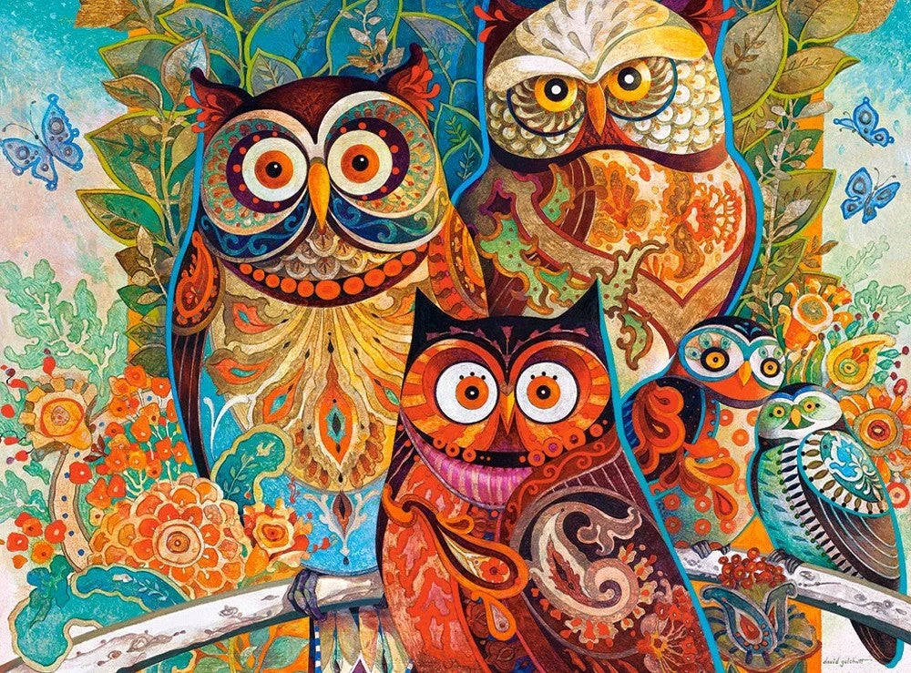 2000 Piece Owls Jigsaw Puzzle Castorland C2005352 Art