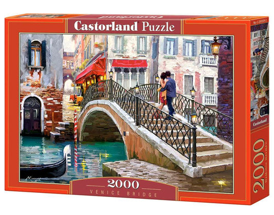 2000 Piece Jigsaw Puzzle Venice Bridge Canals Castorland