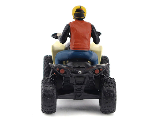 Can-Am Renegade X XC 1000R ATV Desert Tan with Driver Figure 1/32 Diecast Model by BRP Models-0