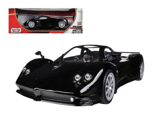 Pagani Zonda F Black 1/18 Diecast Car Model by Motormax-0