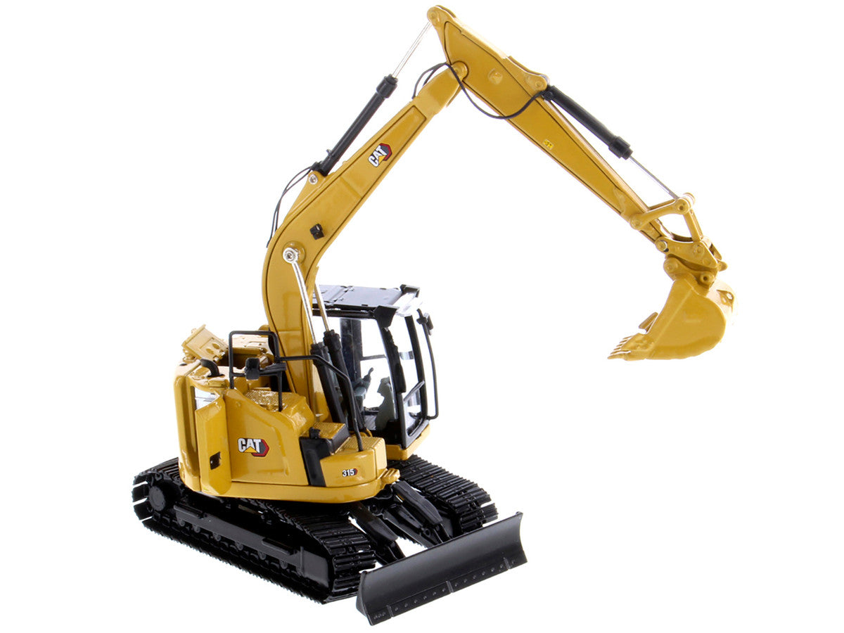 CAT Caterpillar 315 Track Type Hydraulic Excavator Yellow with Operator "High Line" Series 1/50 Diecast Model by Diecast Masters-2
