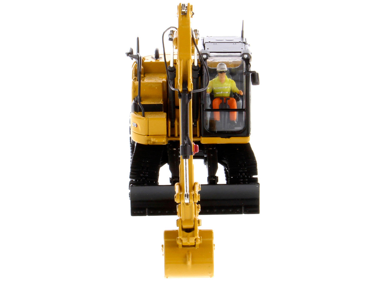 CAT Caterpillar 315 Track Type Hydraulic Excavator Yellow with Operator "High Line" Series 1/50 Diecast Model by Diecast Masters-3