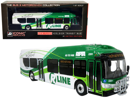 New Flyer Xcelsior Charge NG RIPTA R Line Diecast