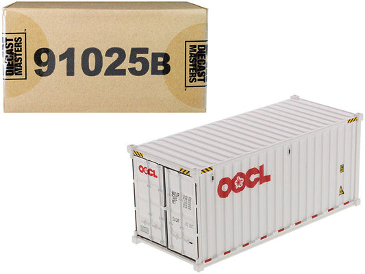 20' Dry Goods Sea Container "OOCL" White "Transport Series" 1/50 Model by Diecast Masters-0
