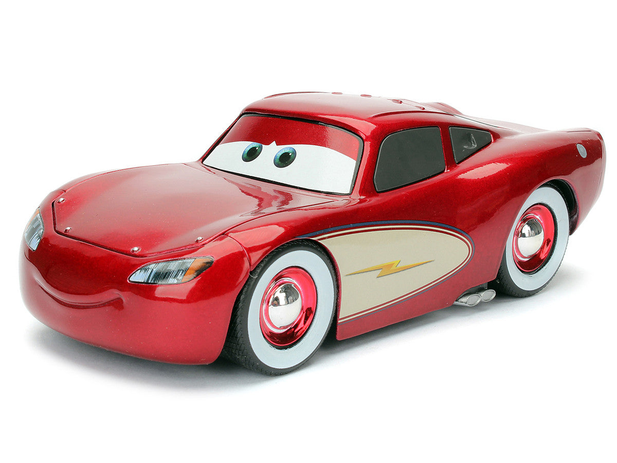 Cruising Lightning McQueen Red Metallic with Extra Wheels Disney & Pixar "Cars" Movie "Hollywood Rides" Series Diecast Model Car by Jada-3