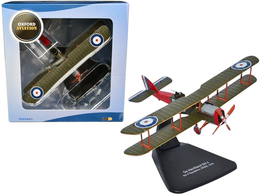 De Havilland DH4 Bomber Plane "5 Squadron Royal Naval Air Service" (1918) "Oxford Aviation" Series 1/72 Diecast Model Airplane by Oxford Diecast-0