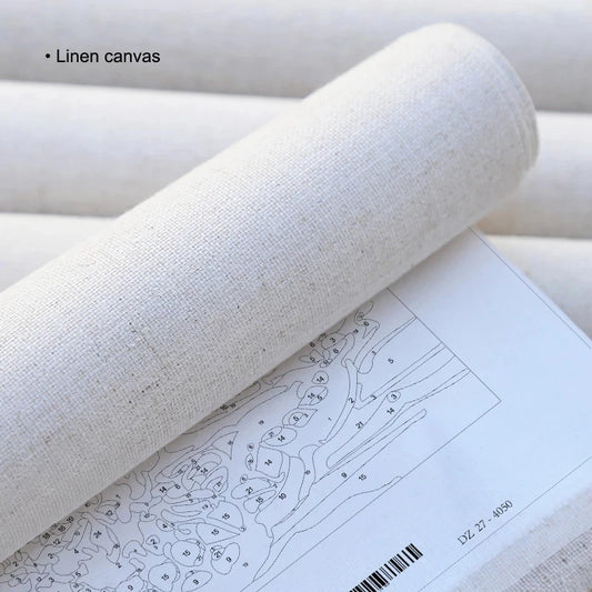 Colorful Wild Flowers Acrylic Paint By Numbers Kit on Canvas