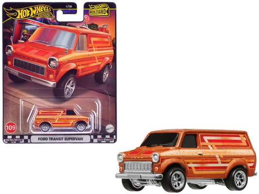 Ford Transit Supervan Copper Metallic with Graphics "Boulevard" Series Diecast Model Car by Hot Wheels-0