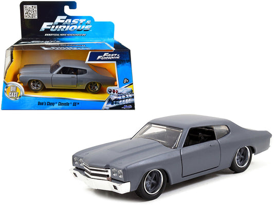Dom's Chevrolet Chevelle SS Primer Grey Diecast Car Model 1 32 Scale Jada