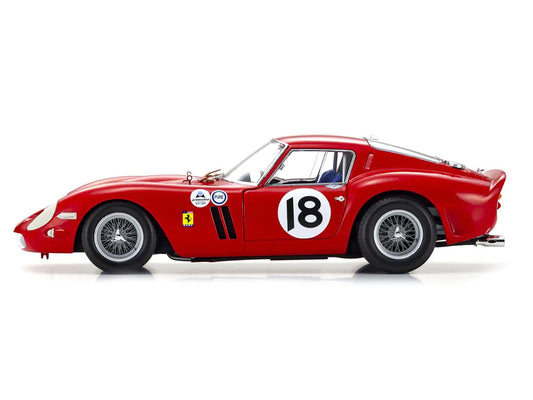 Ferrari 250 GTO Pedro Rodriguez Daytona 3 Hours 1963 One Eighteenth Scale Diecast Model Car Kyosho