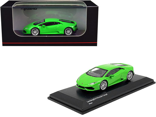 Lamborghini Huracan Coupe Bright Green 1/64 Diecast Model Car by Kyosho-0