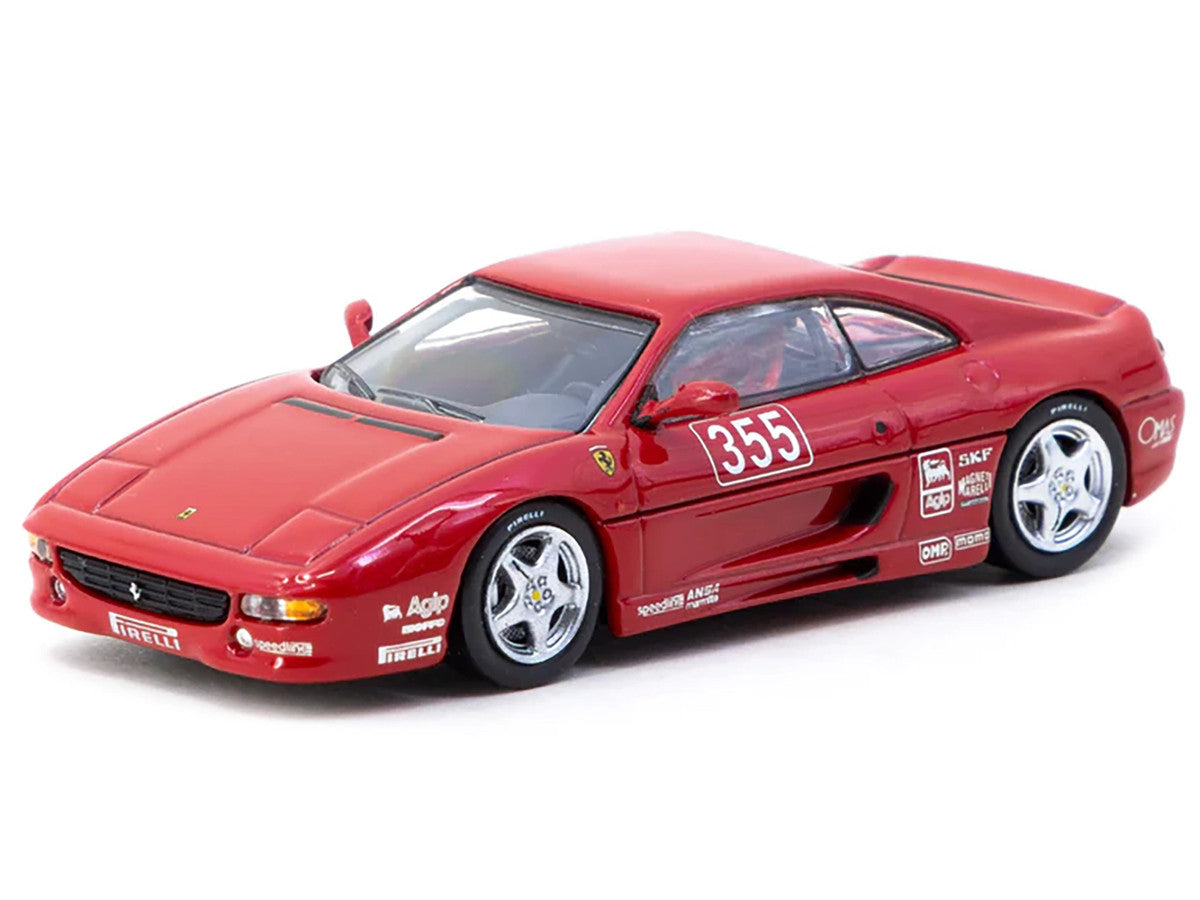 Ferrari F355 Challenge #355 "Presentation" Red "Hobby64" Series 1/64 Diecast Model by Tarmac Works-1